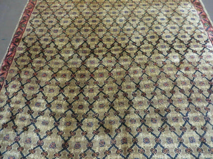 4' X 6' Handmade Indian Allover Wool Rug Camel Hair Color #119