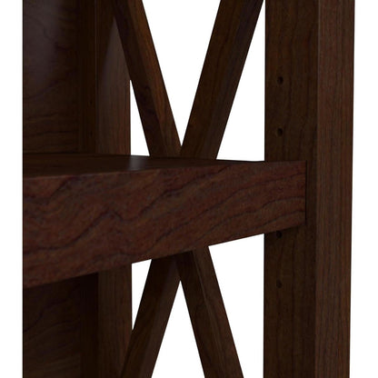 Bush Furniture Tall 5 Shelf Bookcase Bing Cherry Finish