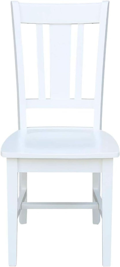 Set of Two White San Remo Splatback Dining Chairs