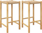 26 Inch Counter Height Wood Bar Stools Set of Two