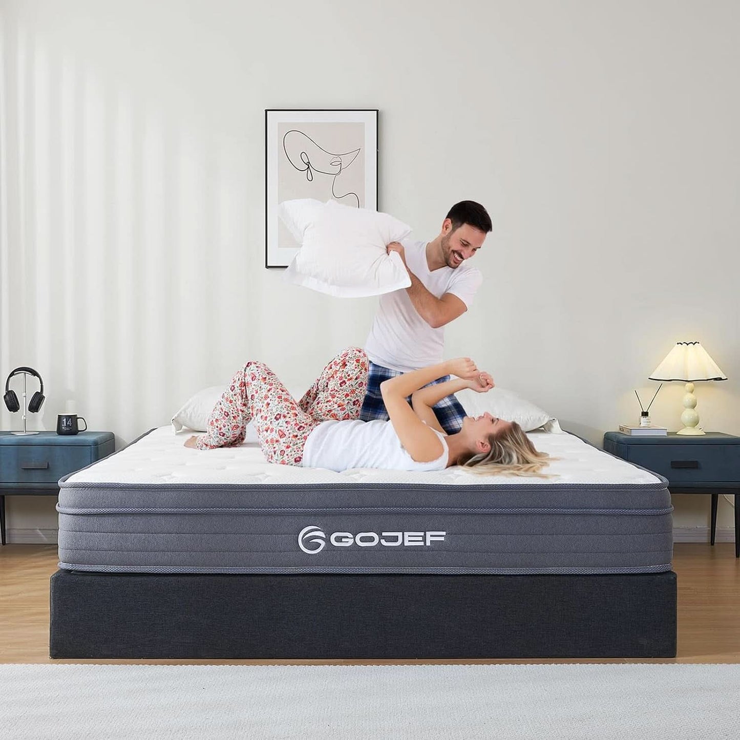 Queen 12 Inch Hybrid MemoryFoam Mattress PremiumGrade