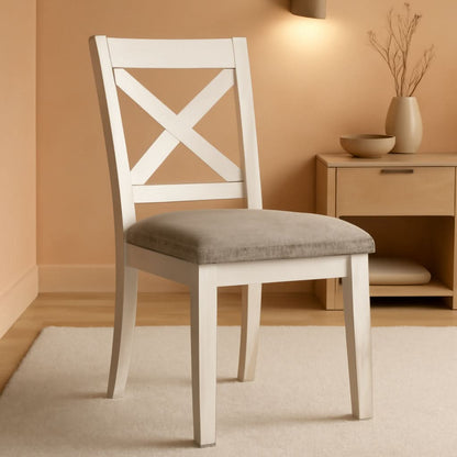 Robbinsdale White Counter Height Bar Stool Set of 2