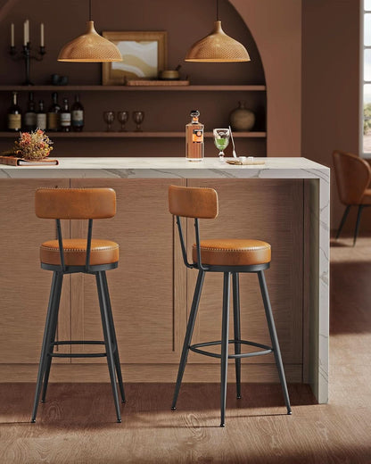 Swivel Bar Stools Set of Two for Kitchen