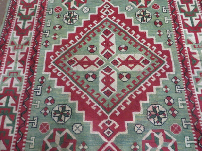 4' X 6' Vintage Handmade Turkish Kazak Design Wool Rug Carpet Nice