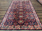 Karastan Rug 5x8, Yuruk Collection #530, Geometric Tribal Wool Pile Vintage Carpet