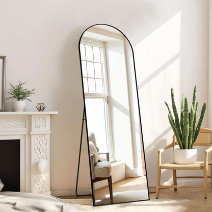 Arched Full Length Mirror 59x16 Inch Shatterproof Glass