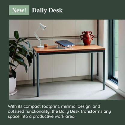 Charcoal 48 Inch Home Office Desk For Modern Workspaces