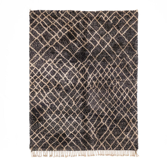 Dark Emperador - Luxury Shag Moroccan Rug
