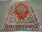 Antique Persian Sarouk Rug 5x8, Red, Semi Open Field, Hand Knotted, Wool