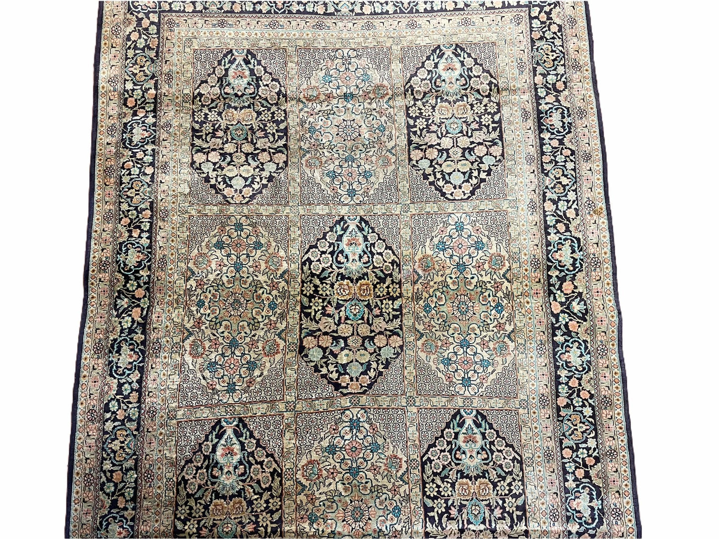 4' X 6' Vintage Fine Hand Made Turkish Oriental Silk Rug 400 KPSI Wow