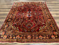 Persian Lilihan Rug 5x6, Red, Floral, Antique Persian Carpet