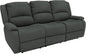 80-Inch RV Triple Recliner Sofa With Convertible Console