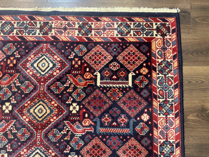 Karastan Rug 5x8, Yuruk Collection #530, Geometric Tribal Wool Pile Vintage Carpet