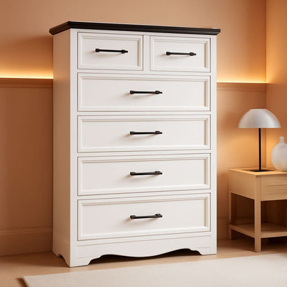 White Farmhouse Dresser FortyFourInchesTall Storage