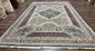 Persian Rug 8x11, Belgium Power Loomed Rug, Kirman Lavar Floral Design, Vintage Rug