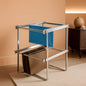 Two Tier Base Cabinet File Drawer Organizer Chrome 14.5 in