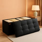 Ink Black 43 Inches Super Ultra Foldable Storage Ottoman