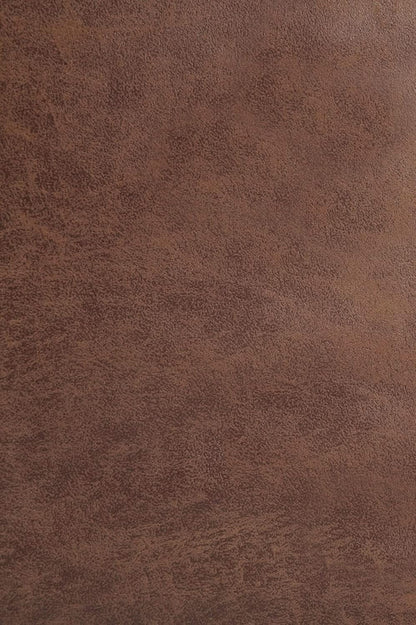 Distressed Umber 36 Inch Storage Ottoman Vegan Faux Leather