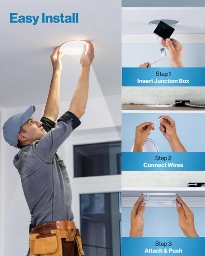 4 Inch Thin Dimmable LED Recessed Light 5000K Daylight