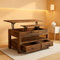 Rustic Brown Lift Top Coffee Table With Hidden Storage
