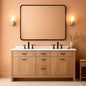 Black 30x40 Inch Rectangle Metal Frame Bathroom Vanity Mirror Wall Mounted