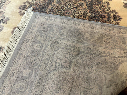 Belgium Power Loomed Wool Rug 6.9 x 9.6, Vintage Oriental Carpet