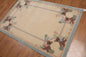 4' x 6' Handmade 100% Wool Plus pile Area rug Beige 4' x 6'