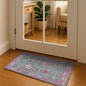 Green Pink Oushak Washable Rug