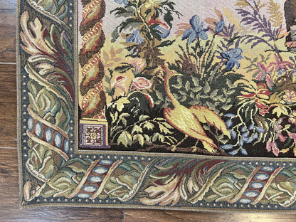 Vintage Tapestry 4 x 5.6, Adorned Elephant Pictorial