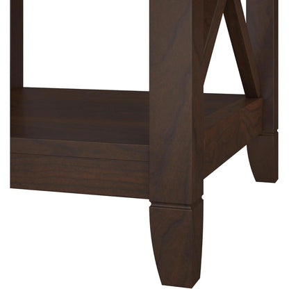 Bush Furniture Tall 5 Shelf Bookcase Bing Cherry Finish