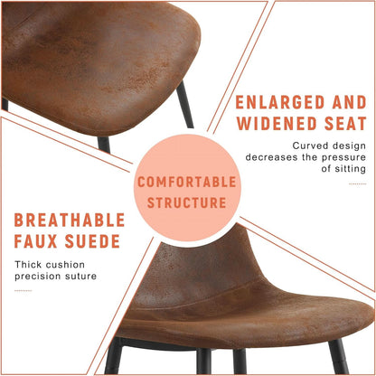 Round Dining Table Set For Four Engineered Wood Finish