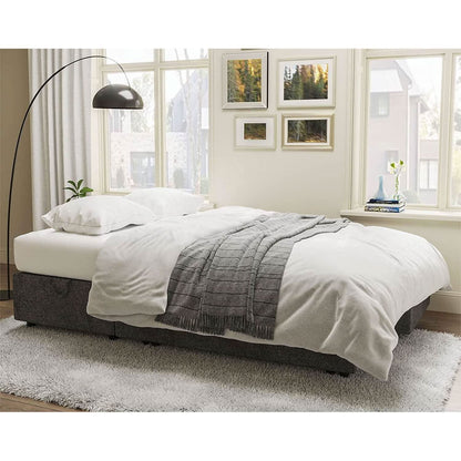 Gray Sectional Sleeper Sofa With Storage Chaise Bed
