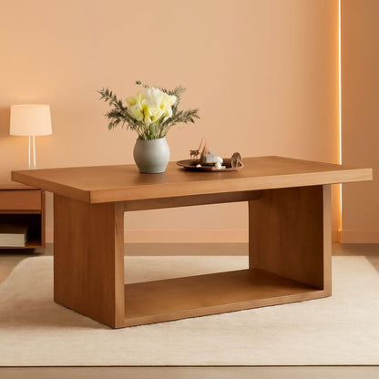 63 Inch Brown Farmhouse Dining Table Seats Four To Six