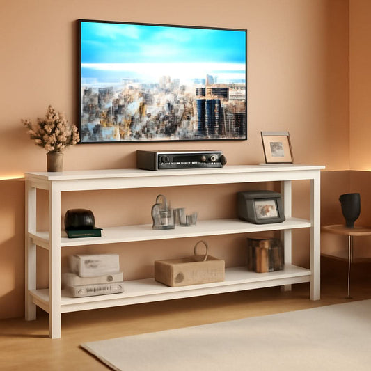 70.8 Inch Long Industrial TV Console With 3 Shelves