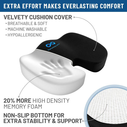 Memory Foam Office Chair Seat Cushion For Tailbone Pain