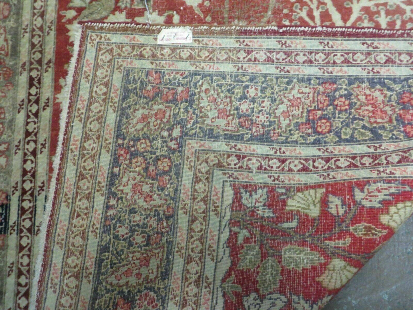 4' X 6' Antique Handmade Turkish Tree Of Life Oriental Wool Rug Birds Red