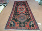 4' X 8' Antique Handmade India Geometric Oriental Tribal Wool Rug Red # 603