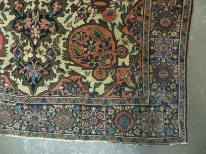 4' X 6' Antique Ultra Fine Handmade India Floral Oriental Wool Rug Carpet Nice