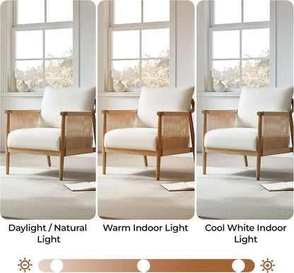Cream Braided Accent Chairs Set Of 2 For Living Room