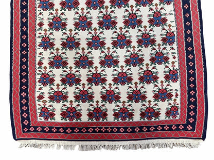 3x5 Vintage Kurdish Senneh Kilim Rug 3 x 5 Heirloom Rug Flatweave Antique Rug Playroom Rug Collectible Rug Beige Kilim