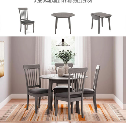 Gray Drop Leaf Dining Table Seats Four With Two Leaves