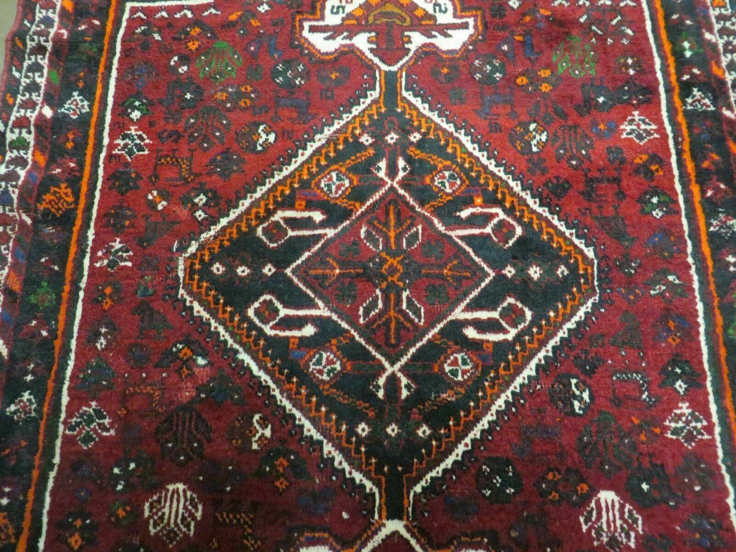 4' X 6' Antique Handmade Turkish Wool Veg Dyes Rug Organic Red Nice M10