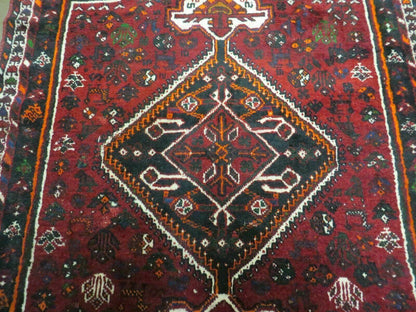 4' X 6' Antique Handmade Turkish Wool Veg Dyes Rug Organic Red Nice M10