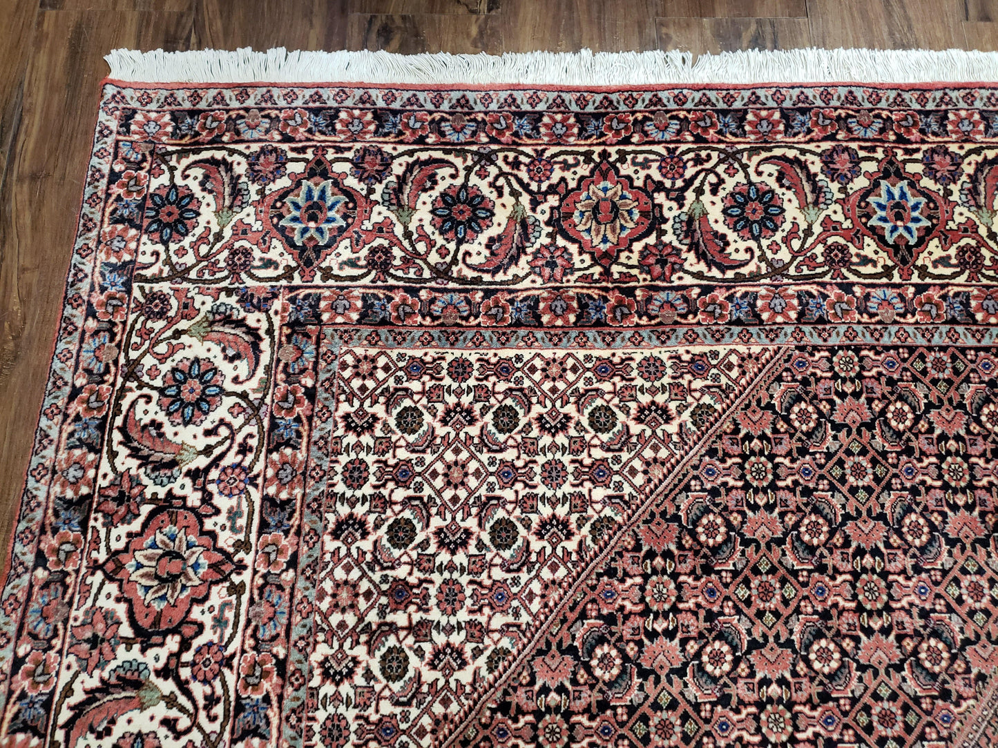 Persian Bijar Rug 8x11 - Herati Mahi Pattern