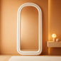 Arched Full Length Floor Mirror 71 X 32 Inches White