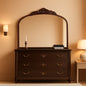 Bronze Vintage Baroque Mirror 40 By 30 Inch Arch Wall Mount