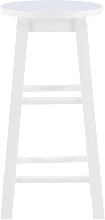 Zeke White 24 Inch Counter Stool Modern Kitchen Seating