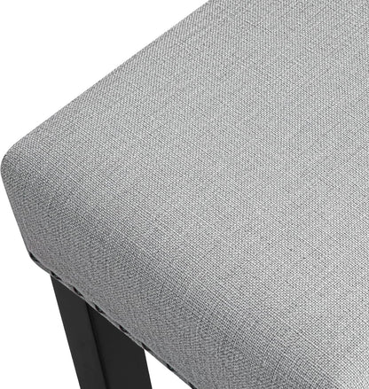 Ergonomic Upholstered Bar Stools Set for Kitchen Island
