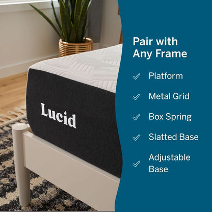 Full Size Memory Foam Mattress Bamboo Charcoal Gel Infusion