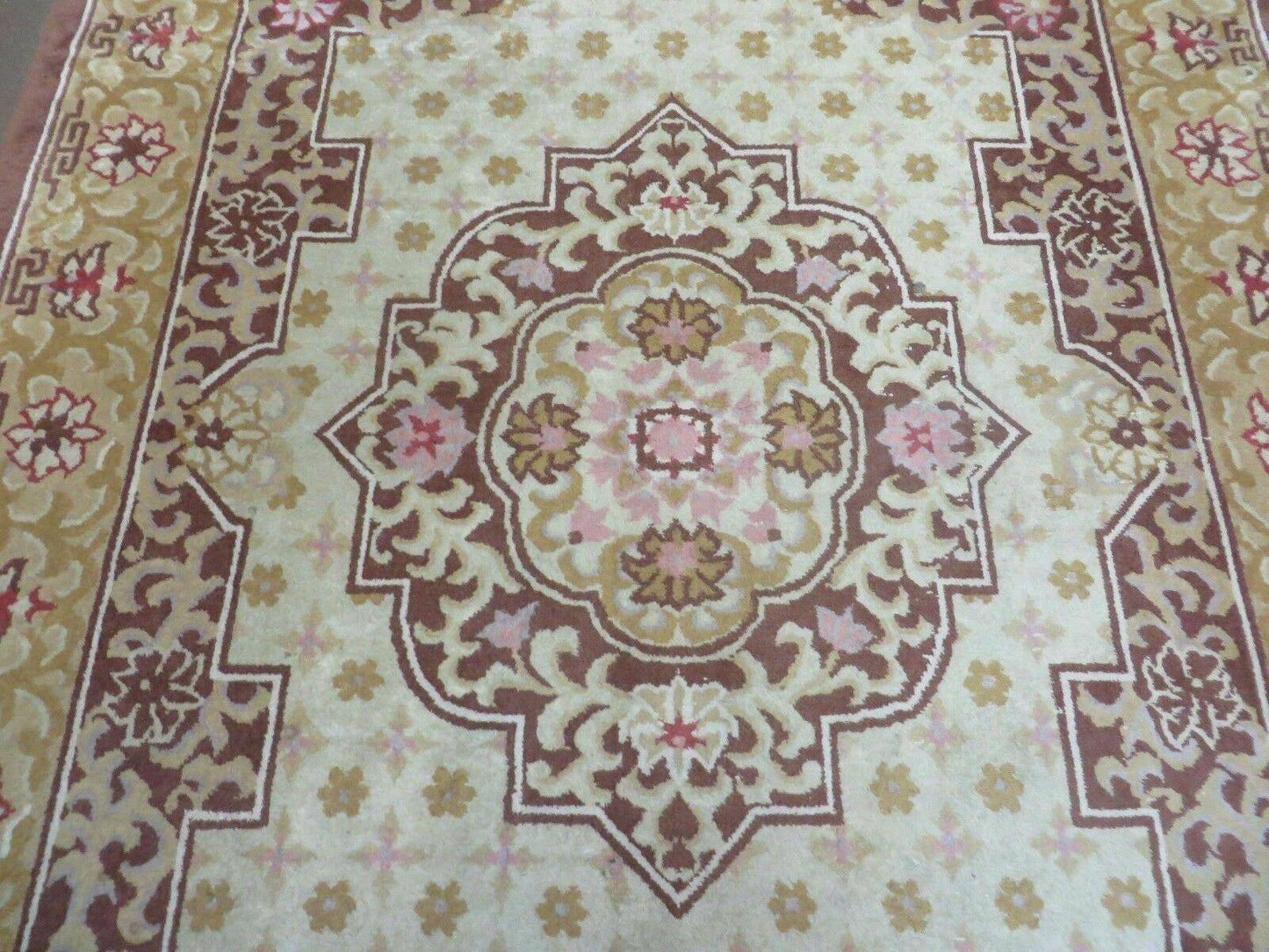 4' X 6' Antique Handmade Chinese Art Deco Nichols Wool Rug # 80